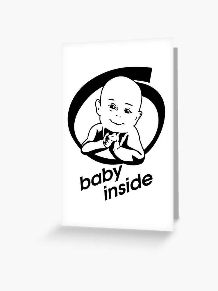 Tarjetas De Felicitacion Bebe Dentro De Un Nuevo Miembro De La Familia Nacera De Lu2k Redbubble