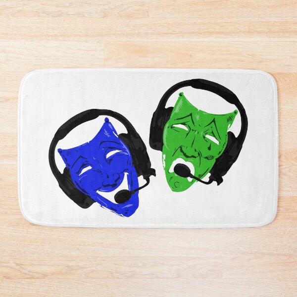 Item preview, Theatre Faces - Blue, Green designed and sold by KiannasMind.
