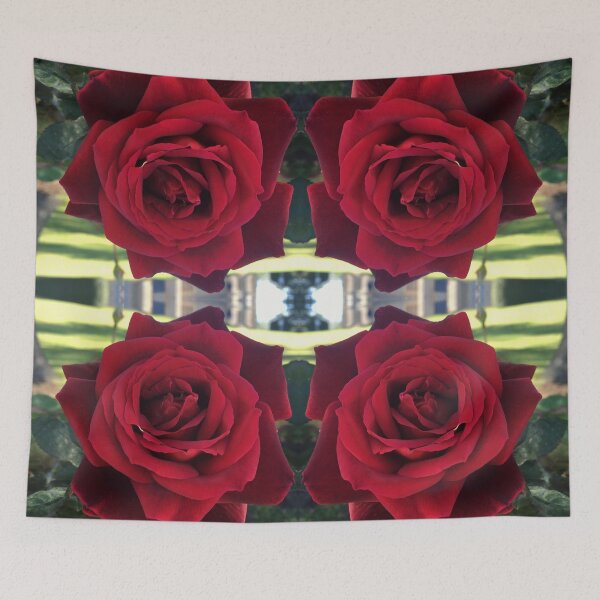 Item preview, Botanical Divine - Mr Lincoln blooms at UTAS, Symmetry of Love  designed and sold by RoseAromas.