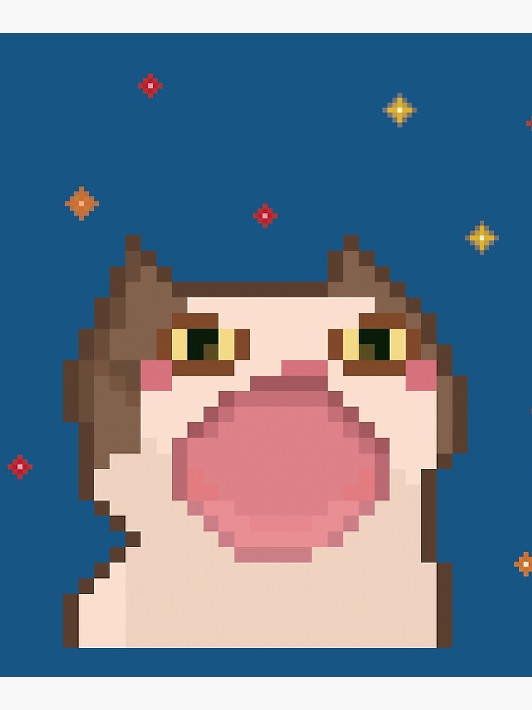 Pixelatte ☕🖌 on X: Pop Cat.. *pop* *pop* *pop* *pop* 🔊🔊 #popcat # pixelart #pixel_dailies #meme #cat  / X