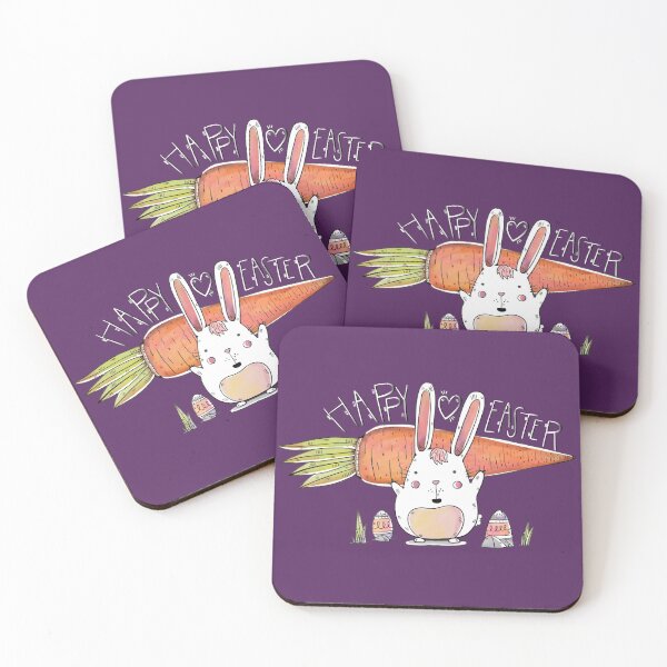 Item preview, Happy Easter carrot bunny designed and sold by urban-color.
