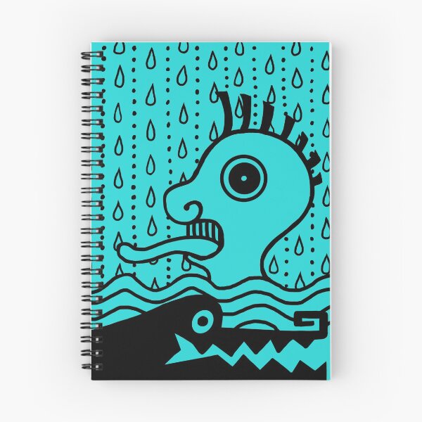 Item preview, Only Happy When it Rains -Aqua designed and sold by AnnieSingerArt.