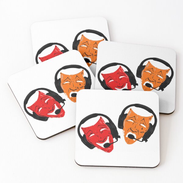 Item preview, Theatre Faces - Red, Orange designed and sold by KiannasMind.