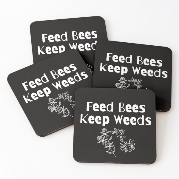 Item preview, Feed Bees Keep Weeds Pollinator Garden Design designed and sold by EarthArtDesigns.
