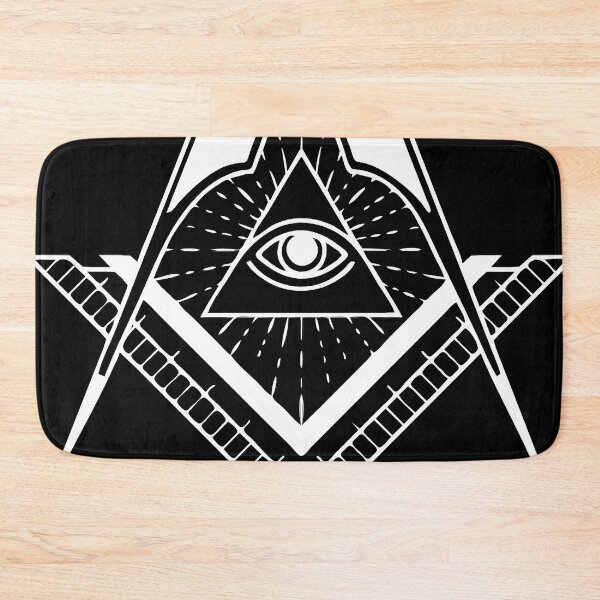 Item preview, Masonic Symbol Black And White designed and sold by fraktonart.