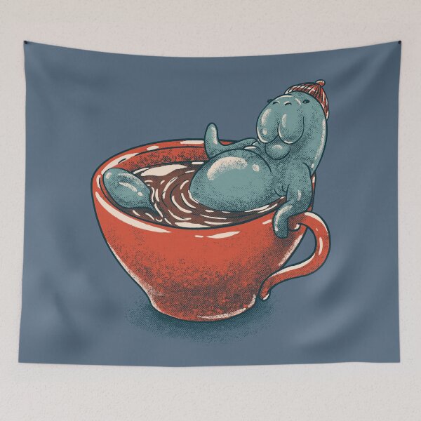 Item preview, ManaTea | Chubby Manatee Chilling in a Tea Cup - Just Chill | Coffee Mug Dugong | Mana Tea | Manatee County designed and sold by Any Color Designs.