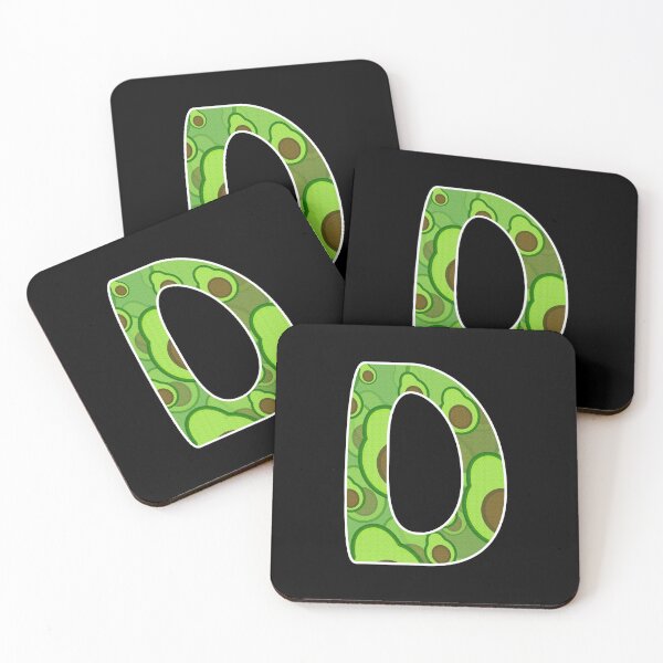Item preview, Avocado Pattern Monogram - Letter D designed and sold by dylanxh.