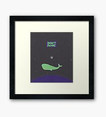 Don't Panic Framed Print