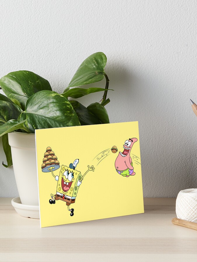 Spongebob & Patrick Art Board Print by artxlife