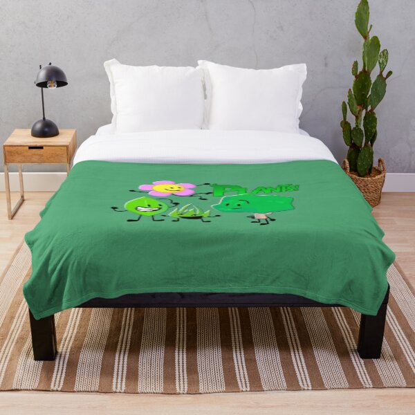 BFDI Plant Characters Throw Blanket