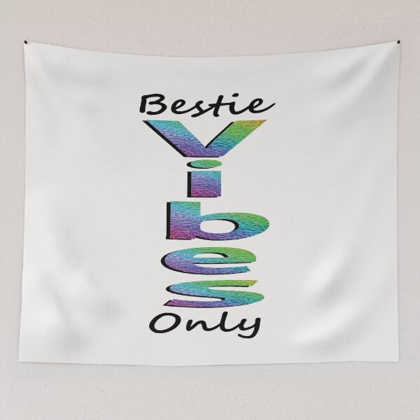 Item preview, Bestie Vibes Only Rainbow colors designed and sold by JAZTshirt.