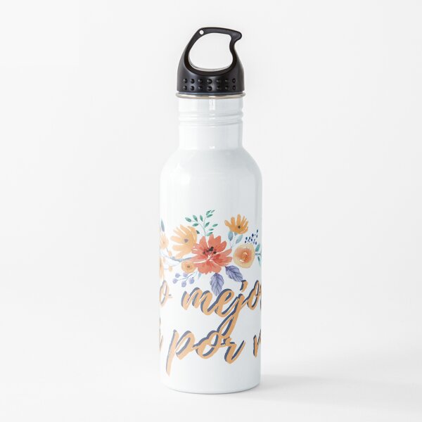 The Best Is yet to Come In Spanish Floral | Lo Mejor Está Por Venir Water Bottle