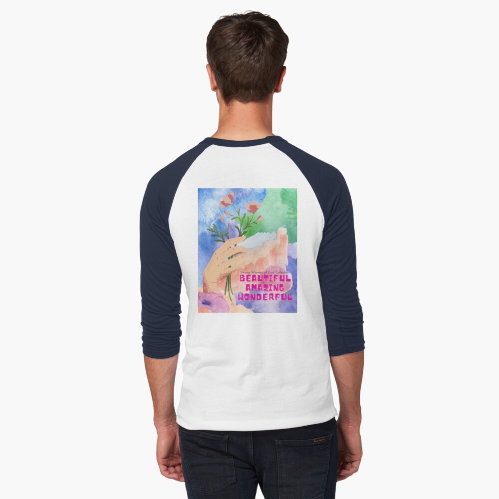 Item preview, Baseball ¾ Sleeve T-Shirt designed and sold by DesignsbyEH.