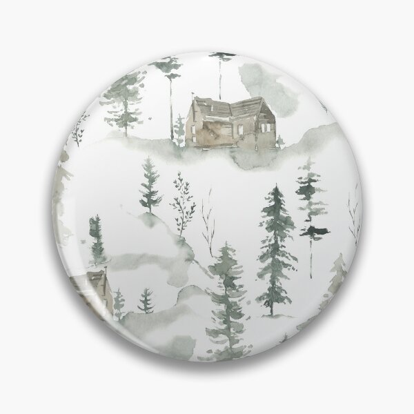 Item preview, Wood Cabin Forest Pattern designed and sold by NoSpecialShop.