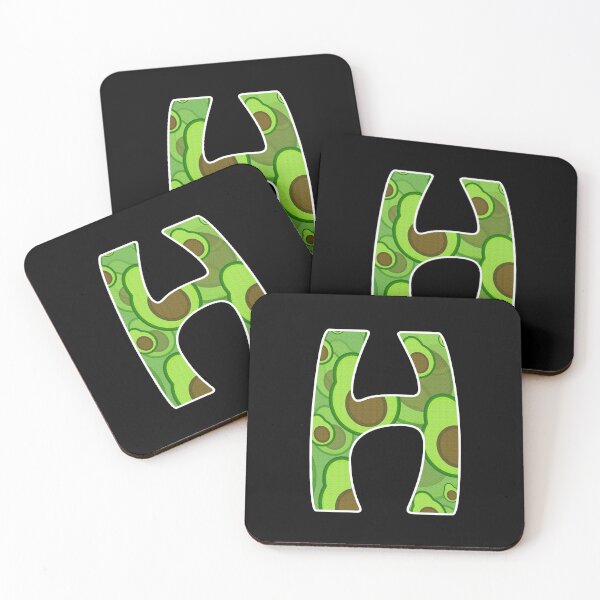 Item preview, Avocado Pattern Monogram - Letter H designed and sold by dylanxh.