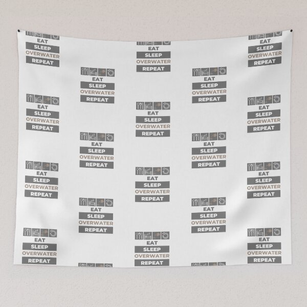 Item preview, Eat Sleep Overwater Repeat designed and sold by NavyOx.