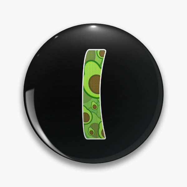 Item preview, Avocado Pattern Monogram - Letter I designed and sold by dylanxh.