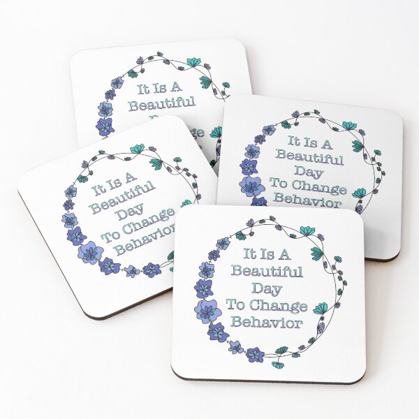 Item preview, Beautiful Day to Change Behavior (blue/purple/lavandar) designed and sold by aba-creations.