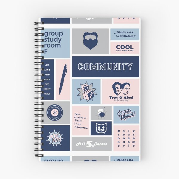 Item preview, community collage gray / blue designed and sold by jennlang.