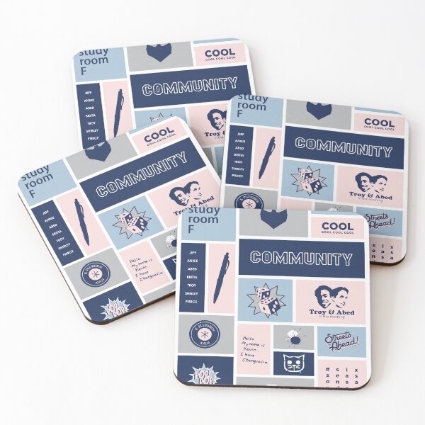 Item preview, community collage gray / blue designed and sold by jennlang.