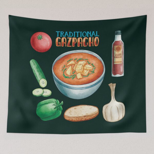 Item preview, Gazapcho Soup Bowl Recipe designed and sold by Alicia Chee.