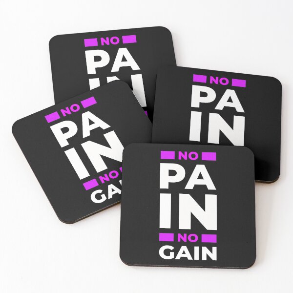Item preview, No pain, no gain, positive thinking designed and sold by marina63.
