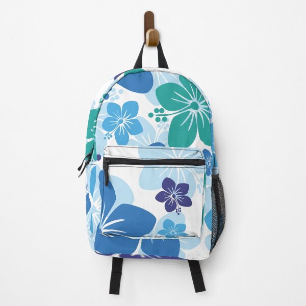 Item preview, Floral pattern in shades of blue designed and sold by crazycollective.