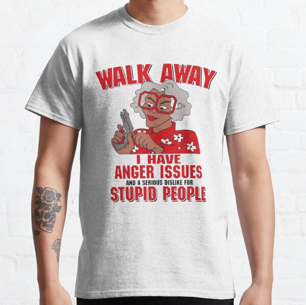 Walk Away I Have Anger Issues For Steelers Haters Skull Men T-Shirt