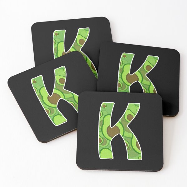 Item preview, Avocado Pattern Monogram - Letter K designed and sold by dylanxh.