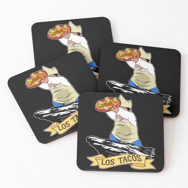 Item preview, Los Tacos Funny Mexican Design with a Taquero and Tacos al Pastor designed and sold by Socami.
