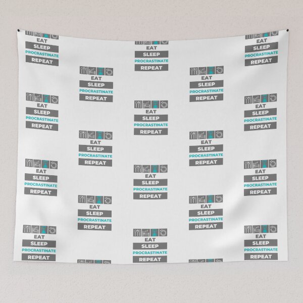 Item preview, Eat Sleep Procrastinate Repeat designed and sold by NavyOx.