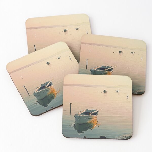 Item preview, Boats In The Sea At Sunset designed and sold by Pretty-Bird.