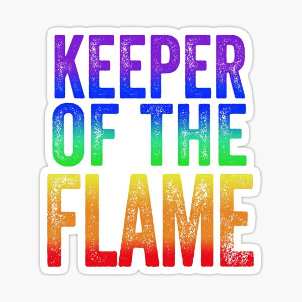 Aperçu de l'œuvre Graphique de la fierté gaie du gardien de la flamme créée et vendue par conceptcreature.
