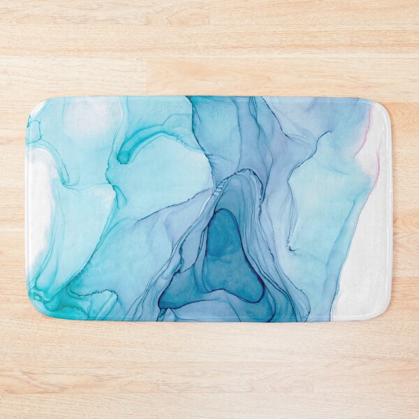 Item preview, Blue and Purple Abstract 31721 Modern Alcohol Ink Painting by Herzart fluid art designed and sold by herzart.