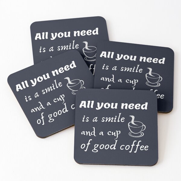 Item preview, Smile and Coffeee | Gift for coffee lover | Best coffee quote designed and sold by CarlosBerry.