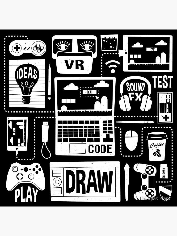 Thumbnail 3 von 3, Poster, Es ist eine Game Dev World designt und verkauft von douglashand.
