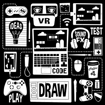 Vorschaubild zum Design Es ist eine Game Dev World von Graphics by Hand