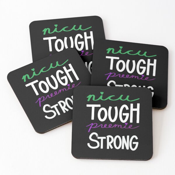 Item preview, NICU Tough, Preemie Strong (purple & green) designed and sold by SShifflerArt.