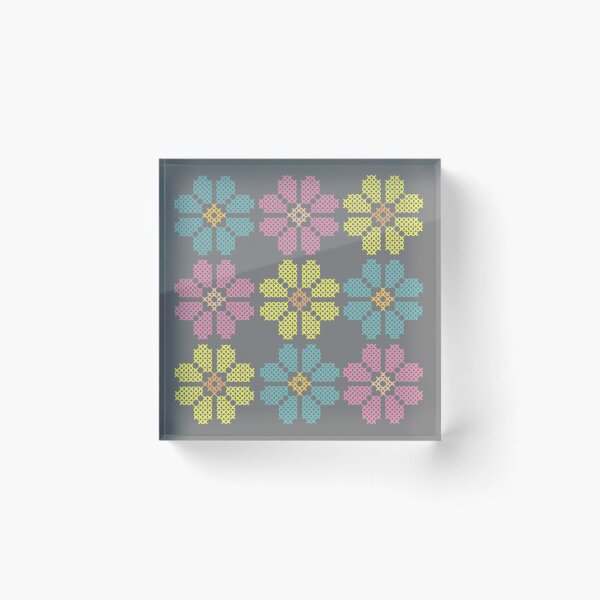 Item preview, Spring Color Flower Pattern designed and sold by StitchyWitchy.