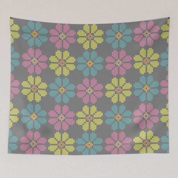 Item preview, Spring Color Flower Pattern designed and sold by StitchyWitchy.
