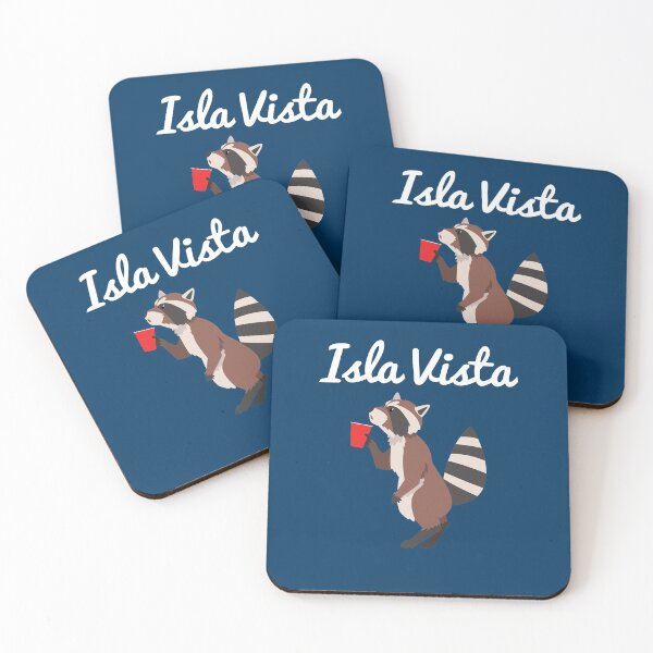 Isla Vista Raccoon Coasters (Set of 4)