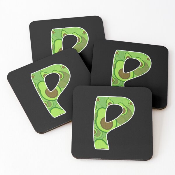 Item preview, Avocado Pattern Monogram - Letter P designed and sold by dylanxh.