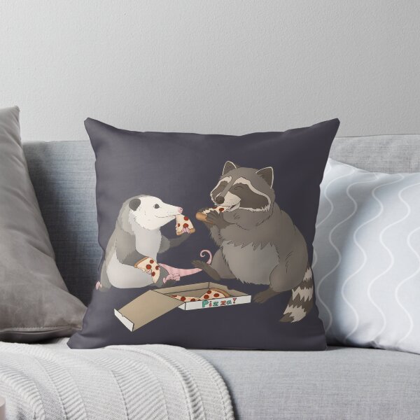Item preview, Possum and Raccoon eating pizza designed and sold by Mehu.