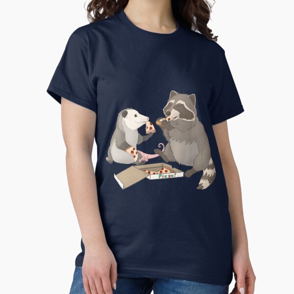 Item preview, Possum and Raccoon eating pizza designed and sold by Mehu.