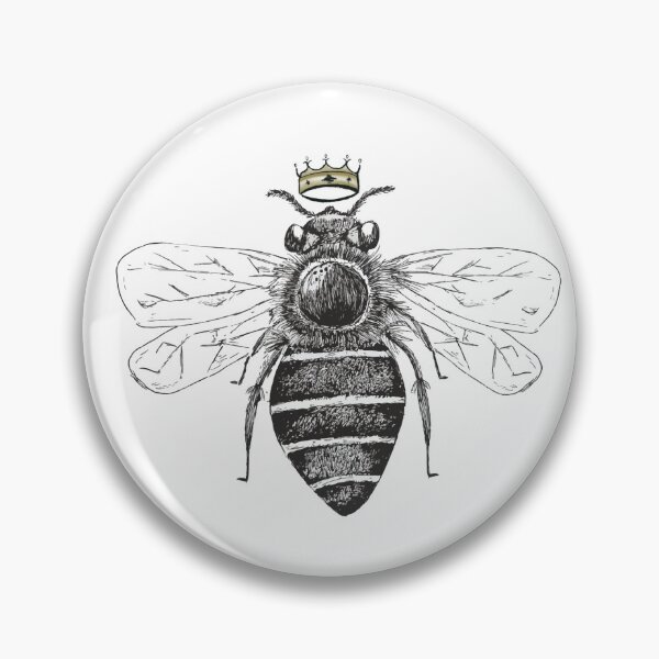 Item preview, Queen Bee sticker-Minimalistic designs-Insect stickers- Cute Insects-Cute Stickers designed and sold by Richardsonh25.