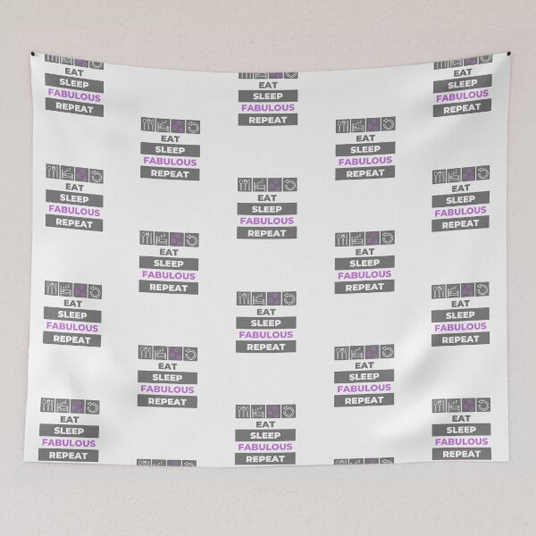 Item preview, Eat Sleep Fabulous Repeat designed and sold by NavyOx.