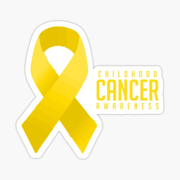 Yellow Ribbon Childhood Cancer Awareness Advocacy Gift Sticker for Sale by  TTFMerch