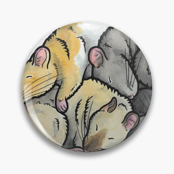 Item preview, Sleeping Pile of Pet Rats designed and sold by animalartbyjess.