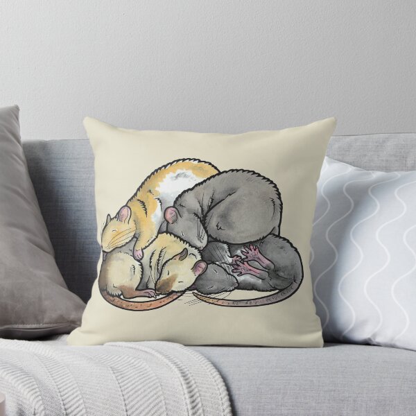 Item preview, Sleeping Pile of Pet Rats designed and sold by animalartbyjess.