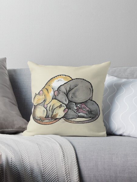 Item preview, Sleeping Pile of Pet Rats designed and sold by animalartbyjess.